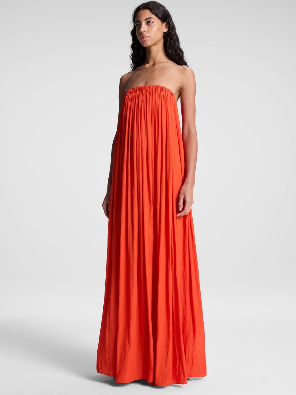 A.L.C. Wynn Gown in Poppy Red Strapless Maxi Dress 2 NWT